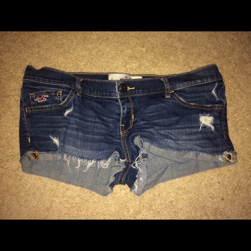 Hollister slightly distressed denim shorts